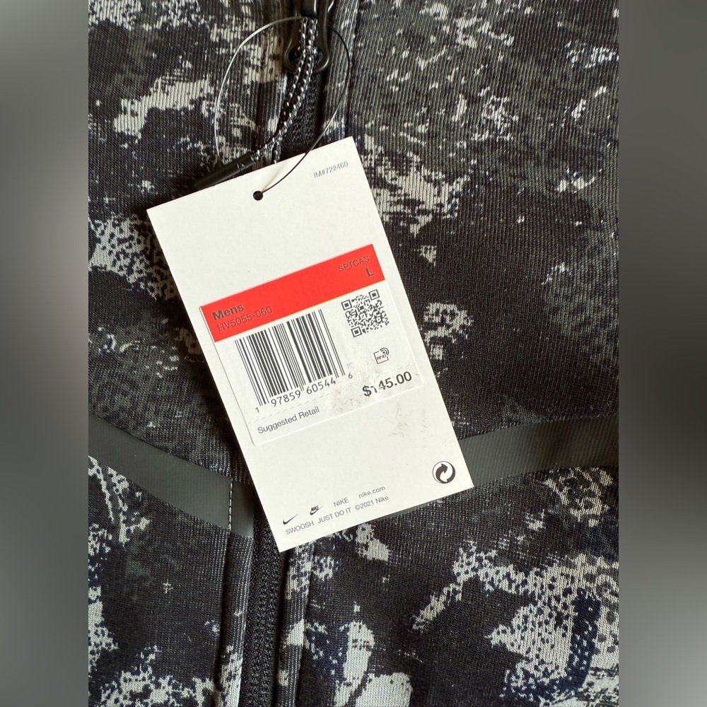 Nike Tech Windrunner Men's Fleece Full-Zip Hoodie - HV5055-060 - Size L - NWT - Picture 10 of 10